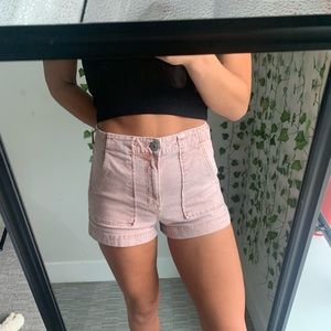 American Eagle Pastel Pink high waisted shorts